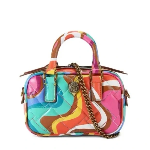 NWT Kurt Geiger XS Kensington Bead Charm Swirl Crossbody Bag - Picture 2 of 14